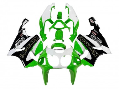 Blanc Vert Noir Or Silkolene Dunlop Carénage Moto Kawasaki ZX7R 1996-2003 Pas Chère