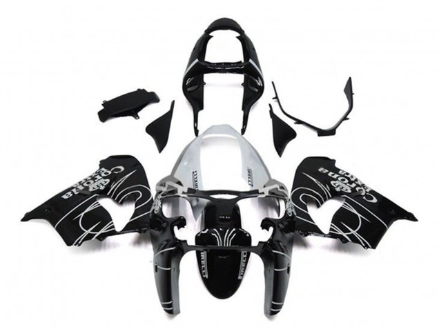Noir Brillant Blanc Corona Extra Carénage Moto Kawasaki ZX9R 2002-2003