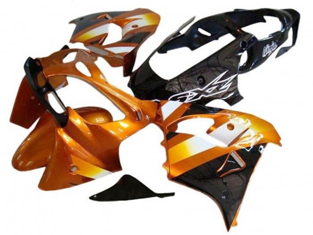 Orange Noir Blanc Carénage Moto Kawasaki ZX9R 2002-2003