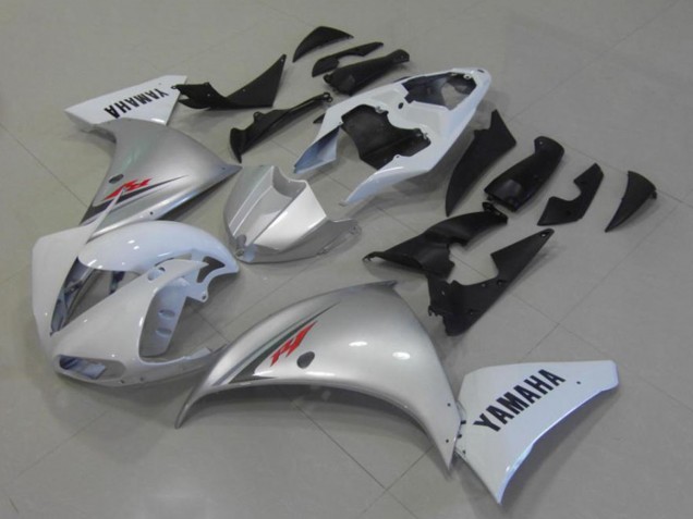Blanc Argent Carénage Moto Yamaha YZF R1 2009-2011