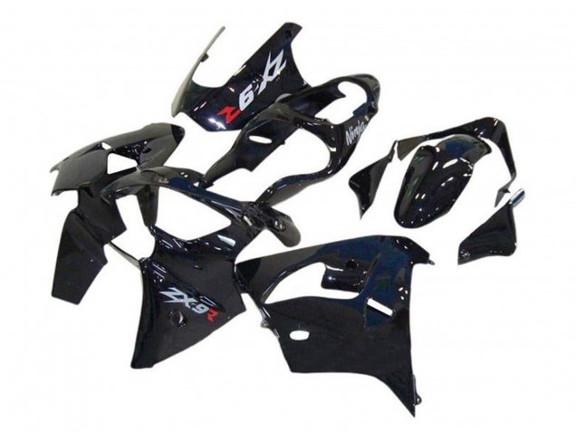 Noir Brillant Carénage Moto Kawasaki ZX9R 2002-2003