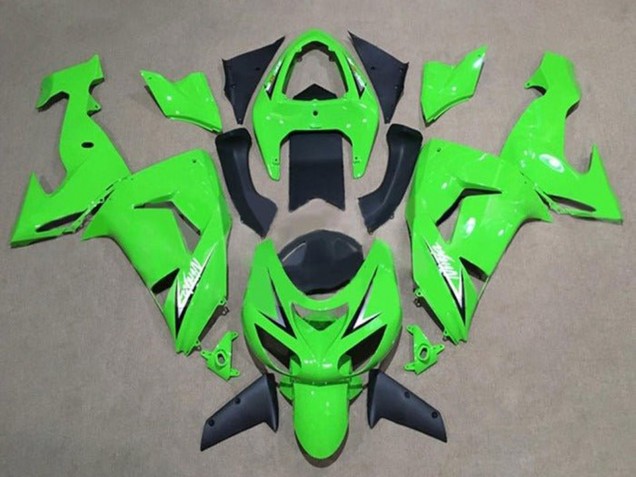 Vert Blanc Noir Carénage Moto Kawasaki ZX10R 2006-2007