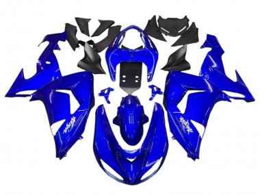 Bleu Blanc Carénage Moto Kawasaki ZX10R 2006-2007 Pas Chère