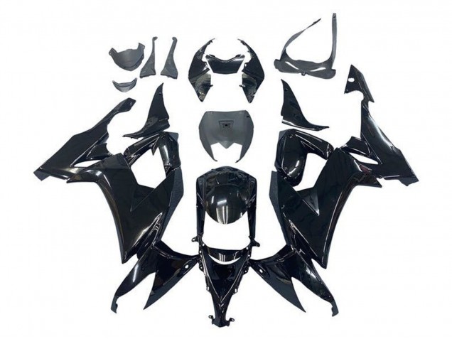 Noir Brillant Carénage Moto Kawasaki ZX10R 2008-2010