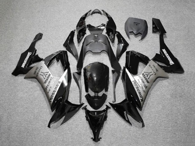 Noir Brillant Gris Bridgestone Motul Carénage Moto Kawasaki ZX10R 2008-2010