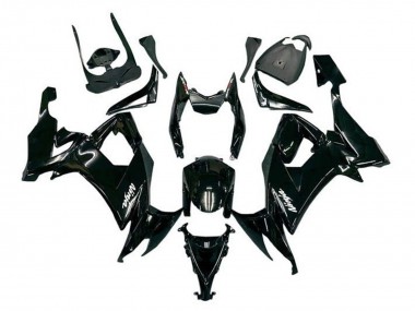 Noir Brillant Blanc Décalque Carénage Moto Kawasaki ZX10R 2008-2010 Pas Chère