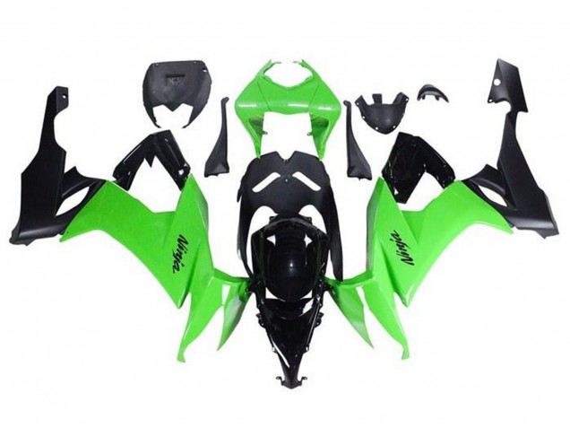 Vert Noir Carénage Moto Kawasaki ZX10R 2008-2010