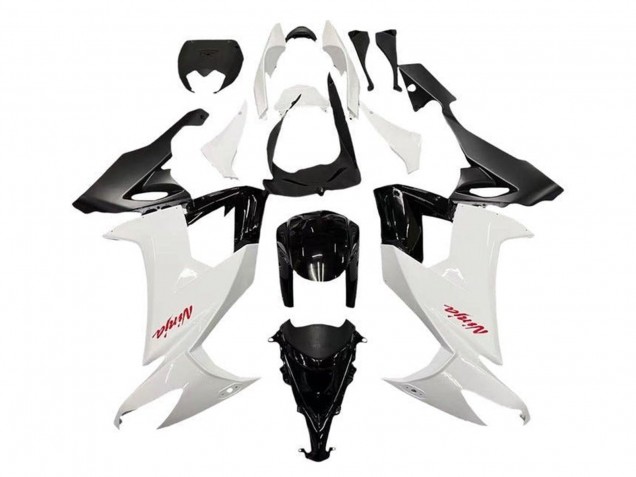 Blanc Noir Rouge Décalque Carénage Moto Kawasaki ZX10R 2008-2010