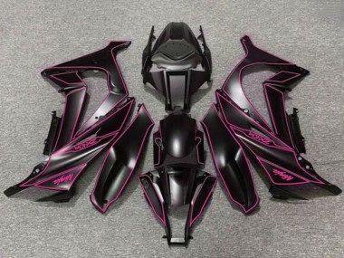 Noir Mat Violet Carénage Moto Kawasaki ZX10R 2011-2015 Pas Chère