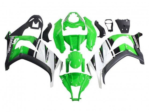 Vert Blanc Noir Bande Carénage Moto Kawasaki ZX10R 2011-2015