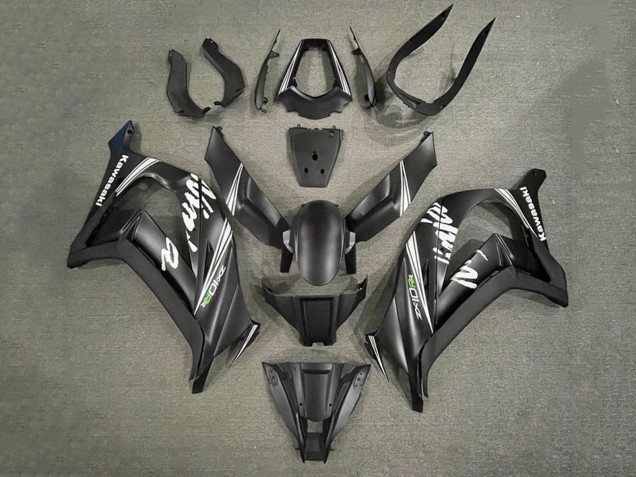 Noir Mat Blanc Carénage Moto Kawasaki ZX10R 2011-2015