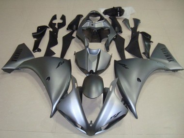 Gris Mat Carénages Moto Yamaha YZF R1 2012-2014 Pas Chère