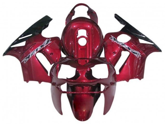 Bonbon Rouge Noir Blanc Carénage Moto Kawasaki ZX12R 2000-2001