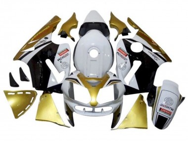 Blanc Or Noir Carénage Moto Kawasaki ZX12R 2000-2001 Pas Chère