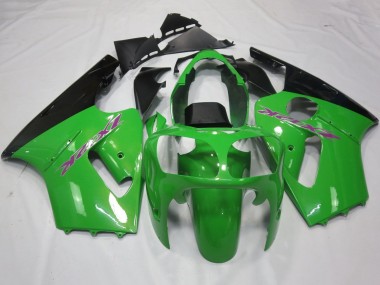 Vert Noir Violet Carénage Moto Kawasaki ZX12R 2000-2001 Pas Chère