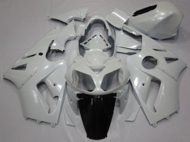 Blanc Carénage Moto Kawasaki ZX12R 2000-2001 Pas Chère