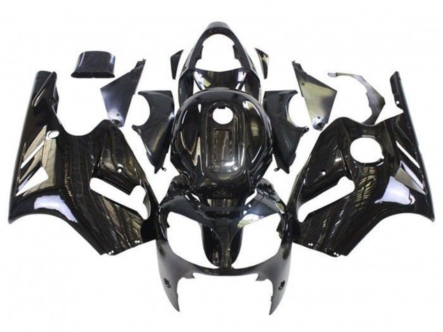 Noir Brillant Carénage Moto Kawasaki ZX12R 2002-2006