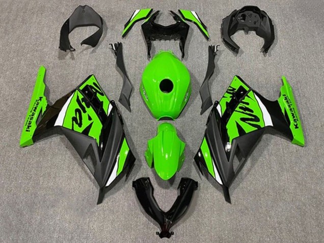 Vert Blanc Noir Carénage Moto Kawasaki EX300 2013-2024