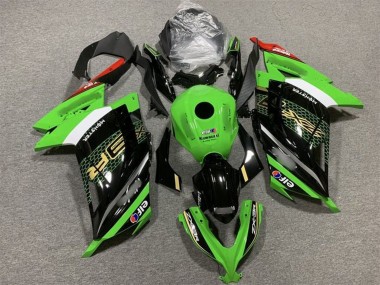 Vert Blanc Noir Rouge Elf Carénage Moto Kawasaki EX300 2013-2024 Pas Chère