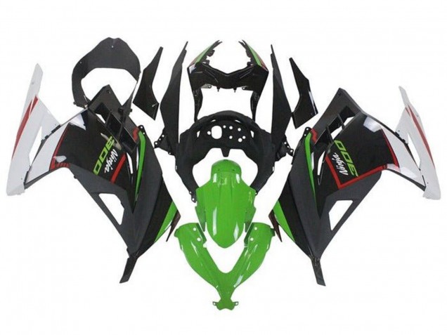 Blanc Rouge Vert Noir Carénage Moto Kawasaki EX300 2013-2024