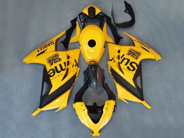 Jaune Noir Supreme Carénage Moto Kawasaki EX300 2013-2024