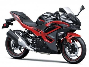 Noir Rouge Gris Carénage Moto Kawasaki Ninja 500 EX500R 2024-2025 Pas Chère