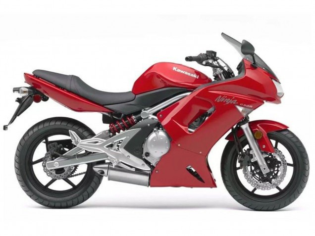Rouge Carénage Moto Kawasaki Ninja 650 EX650 2006-2008