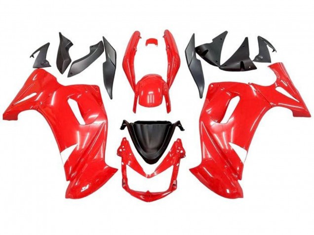 Rouge Noir Carénage Moto Kawasaki Ninja 650 EX650 2006-2008