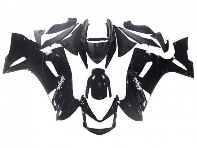 Noir Brillant Blanc Ninja 650R Carénage Moto Kawasaki Ninja 650 EX650 2006-2008
