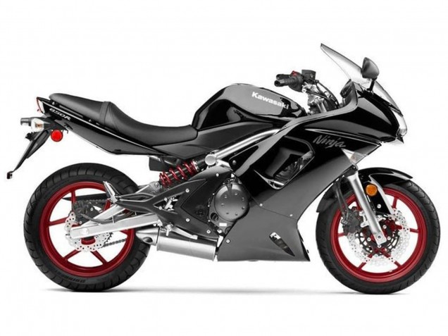 Noir Brillant Noir Mat Carénage Moto Kawasaki Ninja 650 EX650 2006-2008
