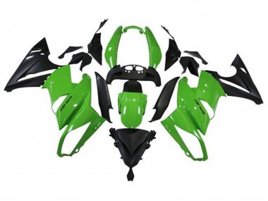 Vert Noir Mat Carénage Moto Kawasaki Ninja 650 EX650 2009-2011 Pas Chère
