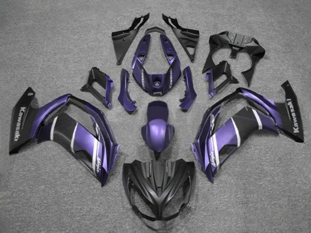 Violet Argent Noir Mat Carénage Moto Kawasaki Ninja 650 EX650 2012-2016