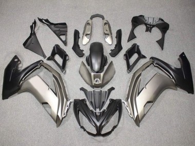 Argent Noir Mat Carénage Moto Kawasaki Ninja 650 EX650 2012-2016 Pas Chère