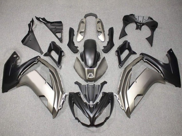 Argent Noir Mat Carénage Moto Kawasaki Ninja 650 EX650 2012-2016