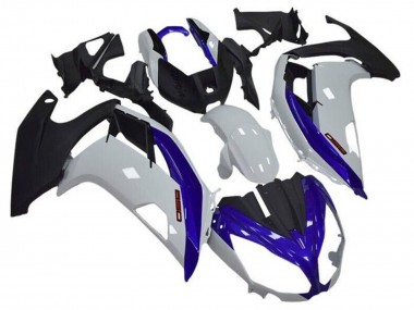 Blanc Bleu Noir Mat Carénage Moto Kawasaki Ninja 650 EX650 2012-2016 Pas Chère