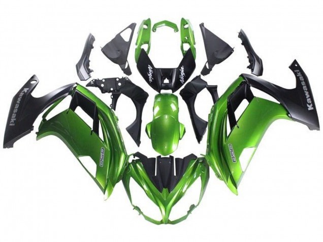 Vert Noir Mat Carénages Moto Kawasaki Ninja 650 EX650 2012-2016