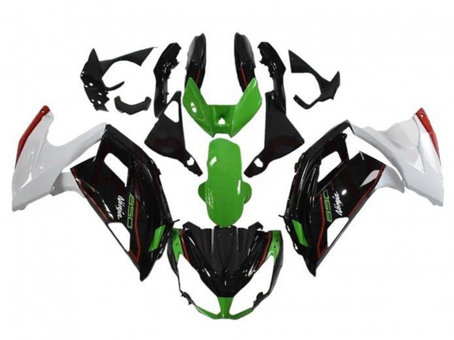 Vert Noir Blanc Rouge Carénage Moto Kawasaki Ninja 650 EX650 2012-2016