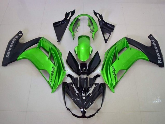 Vert Noir Mat Carénage Moto Kawasaki Ninja 650 EX650 2012-2016