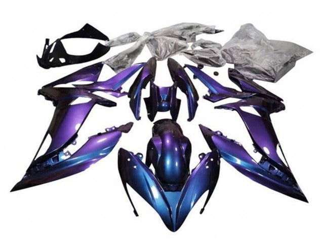 Violet Bleu Caméléon Carénage Moto Kawasaki Ninja 650 EX650 2017-2019