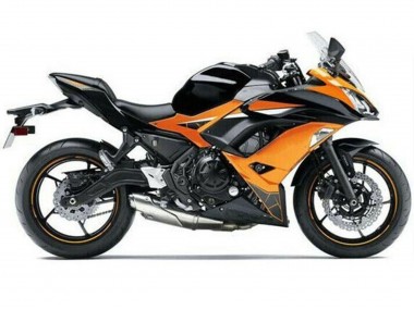 Orange Noir Carénage Moto Kawasaki Ninja 650 EX650 2017-2019 Pas Chère