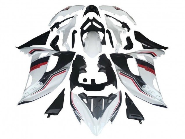 Blanc Rouge Noir Bande Carénage Moto Kawasaki Ninja 650 EX650 2017-2019