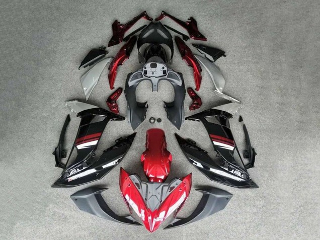Rouge Noir Blanc Carénage Moto Kawasaki Ninja 650 EX650 2017-2019