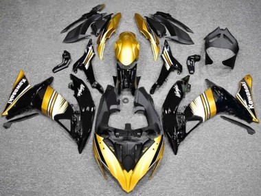 Or Noir Blanc Carénage Moto Kawasaki Ninja 650 EX650 2017-2019 Pas Chère