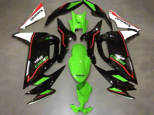 Vert Rouge Noir Blanc Carénages Moto Kawasaki Ninja 650 EX650 2020-2025