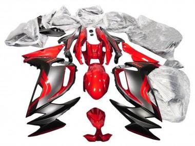 Rouge Noir Mat Carénages Moto Kawasaki Ninja 650 EX650 2020-2025 Pas Chère