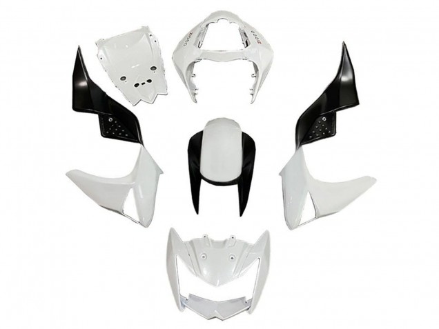 Blanc Noir Carénage Moto Kawasaki Z1000 2007-2009