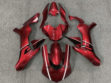 Rouge Blanc Noir Carénage Moto Yamaha YZF R1 2015-2019 Pas Chère