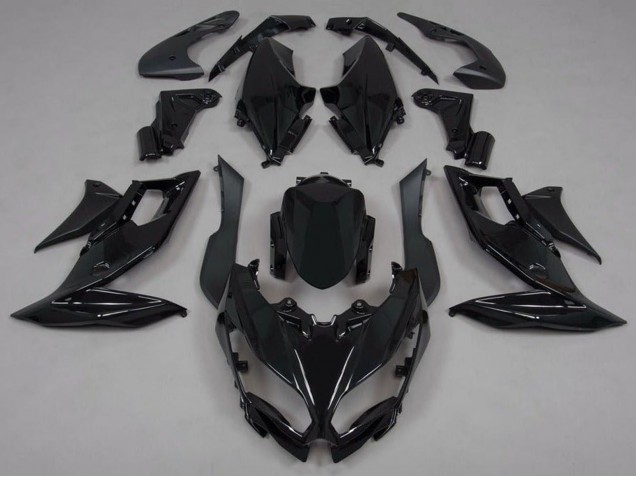 Noir Brillant Carénage Moto Kawasaki Versys 650 2015-2021