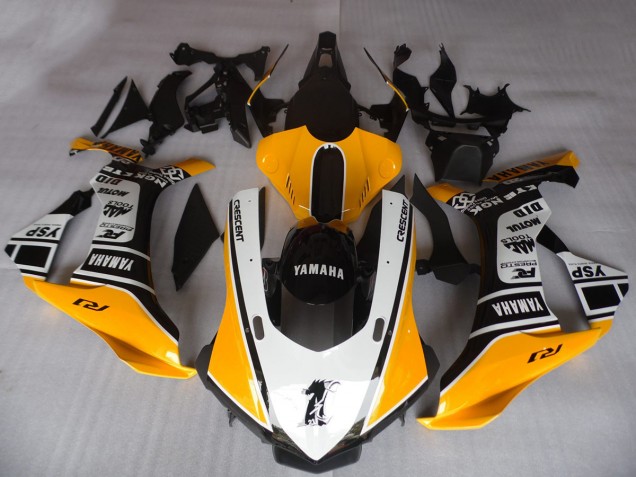 Orange Blanc Noir Motul YSP Carénage Moto Yamaha YZF R1 2015-2019