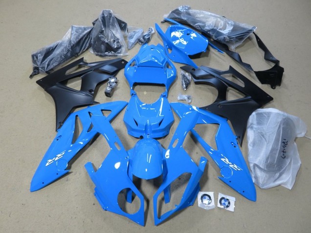 Bleu Noir Mat Kits Carénages Moto ABS BMW S1000RR 2009-2014